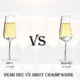 Demi-sec VS Brut Champagne