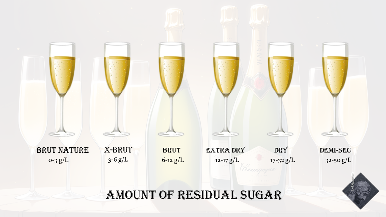 Demi-sec VS Brut Champagne; types of champagene